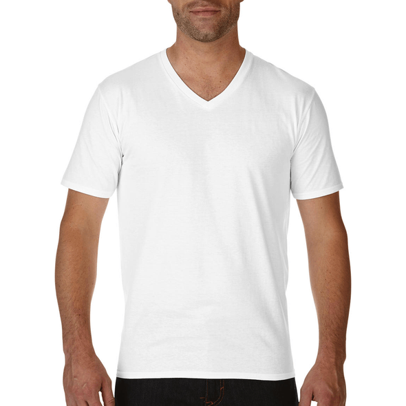 Gildan | Hochwertiges T-Shirt aus Baumwolle mit V-Ausschnitt